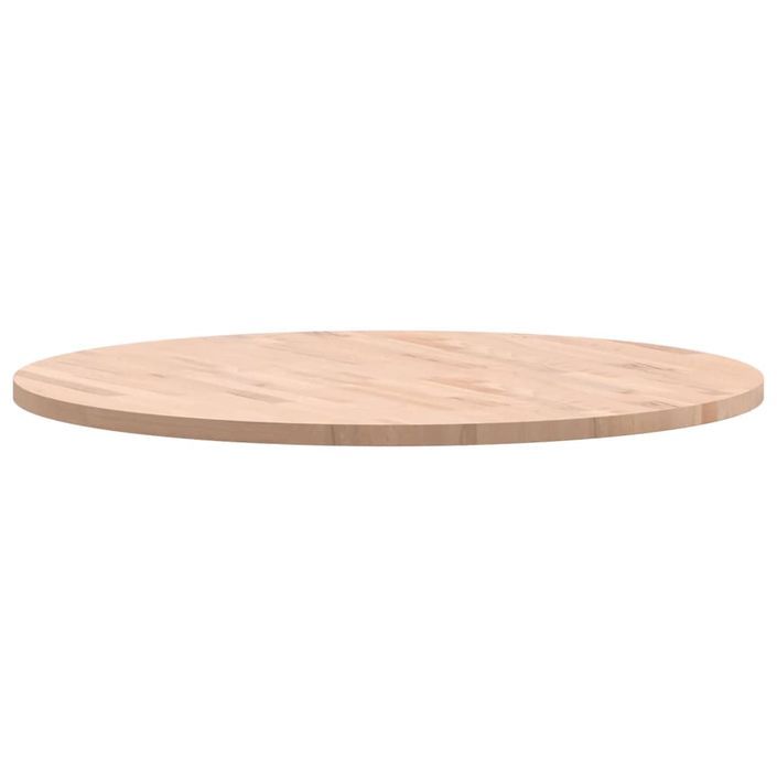 Dessus de table Ø90x2,5 cm rond bois massif de hêtre - Photo n°5