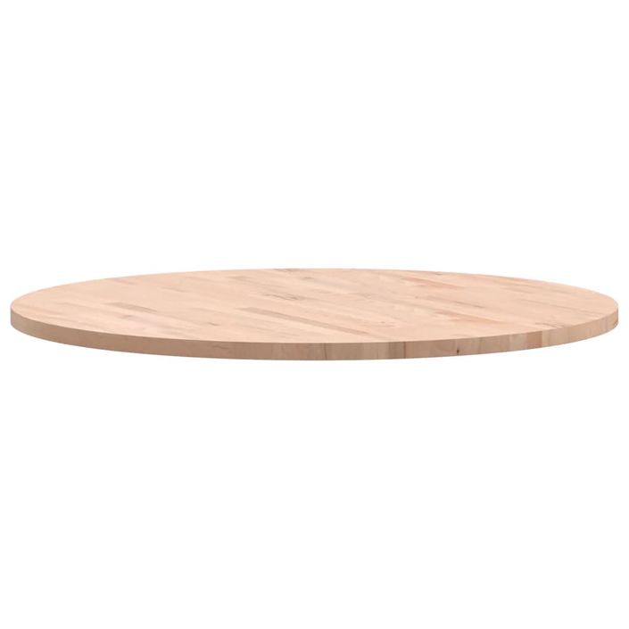 Dessus de table Ø90x2,5 cm rond bois massif de hêtre - Photo n°6