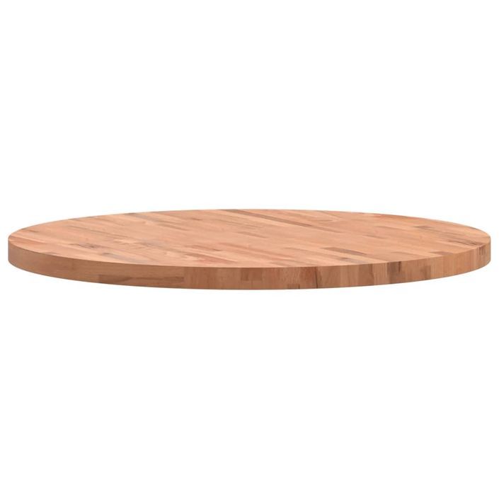 Dessus de table Ø90x4 cm rond bois massif de hêtre - Photo n°5