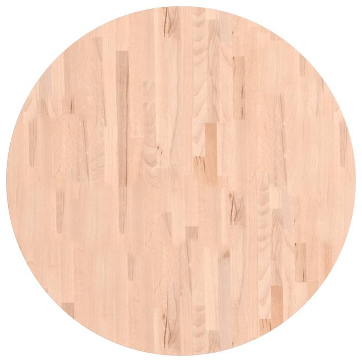 Dessus de table Ø90x4 cm rond bois massif de hêtre - Photo n°2