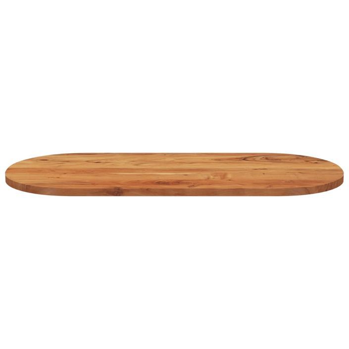 Dessus de table 90x40x2,5 cm ovale bois massif d'acacia - Photo n°4