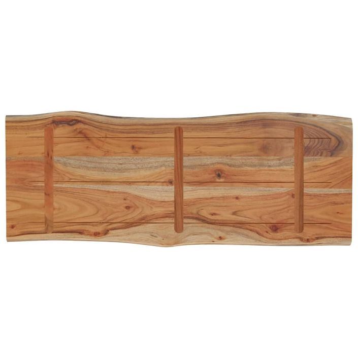 Dessus de table 90x40x2,5 cm rectangulaire bois massif acacia - Photo n°4