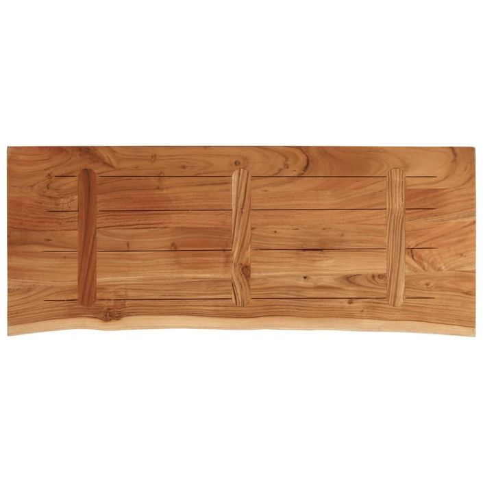 Dessus de table 90x40x2,5 cm rectangulaire bois massif acacia - Photo n°5