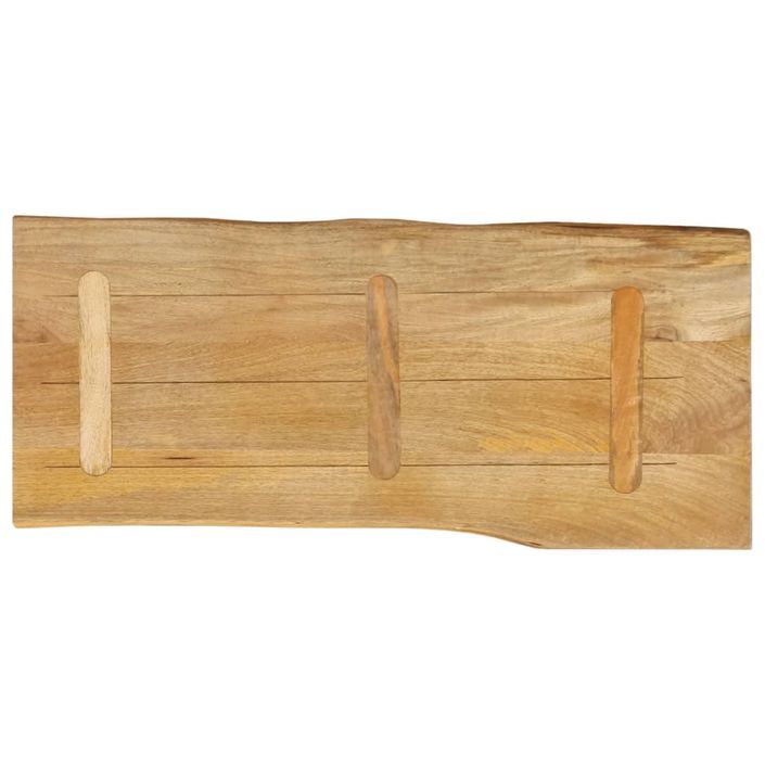 Dessus de table 90x40x3,8 cm bord vivant bois massif manguier - Photo n°5