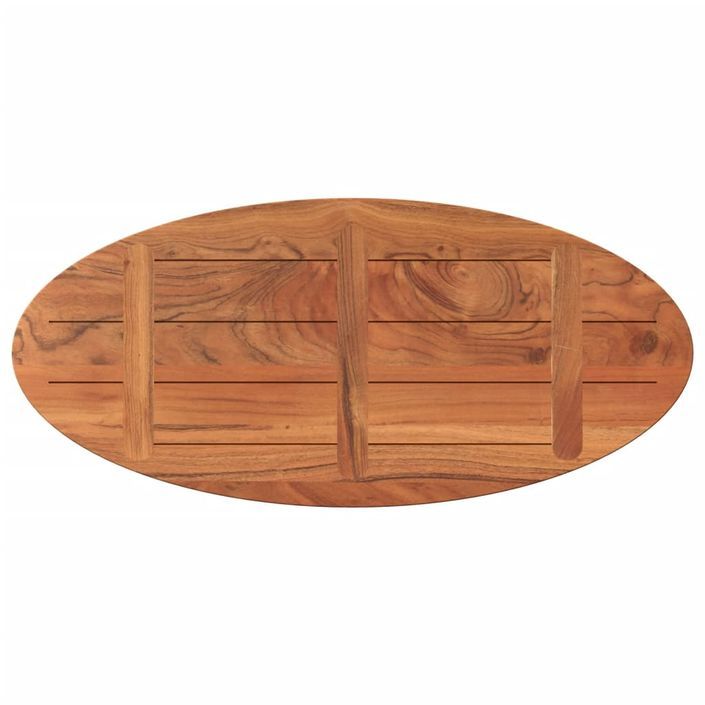 Dessus de table 90x40x3,8 cm ovale bois massif d'acacia - Photo n°5