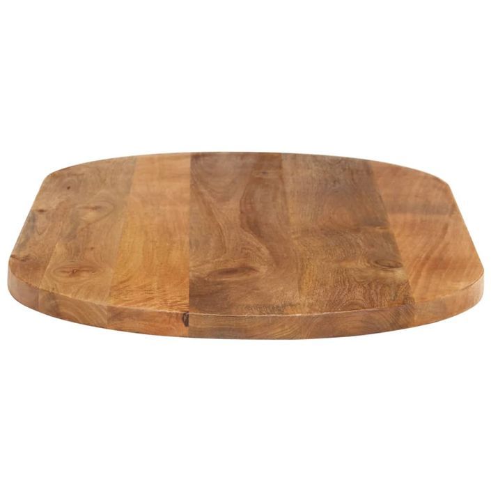 Dessus de table 90x40x3,8 cm ovale bois massif de manguier - Photo n°4