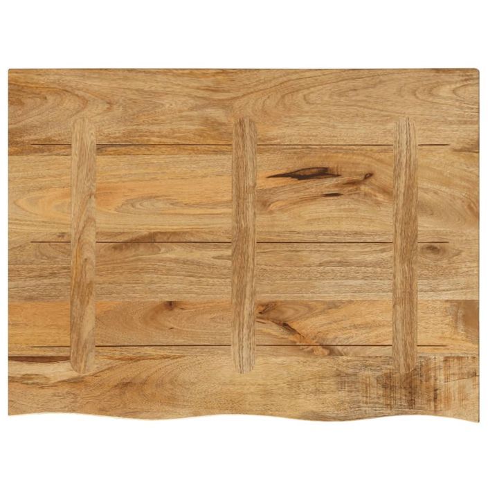 Dessus de table 90x60x3,8 cm bord vivant bois massif manguier - Photo n°5