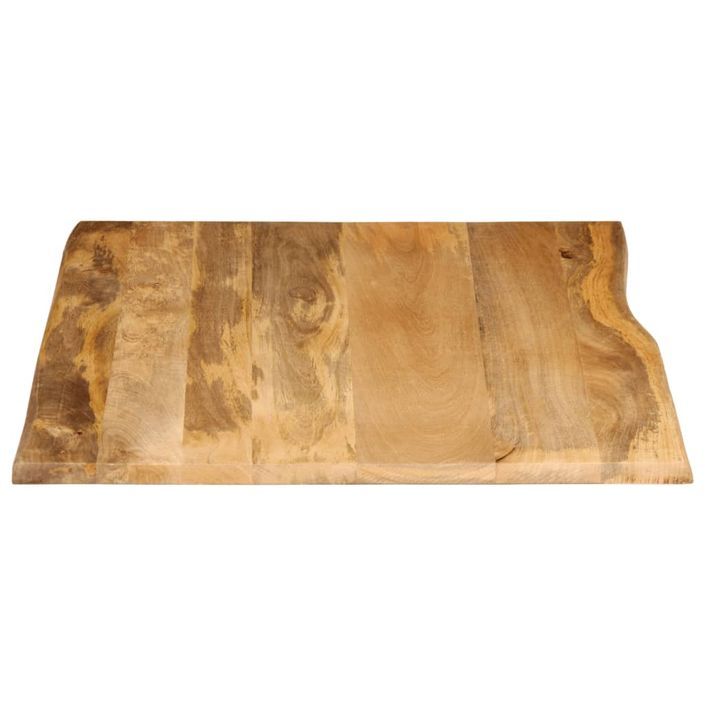 Dessus de table 90x80x2,5 cm bord vivant bois massif manguier - Photo n°4