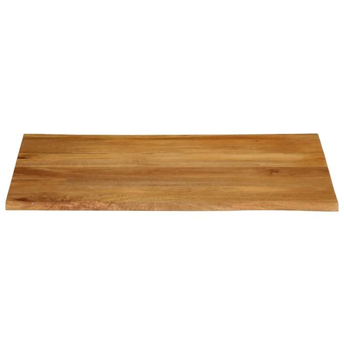 Dessus de table 90x80x2,5 cm bord vivant bois massif manguier - Photo n°3