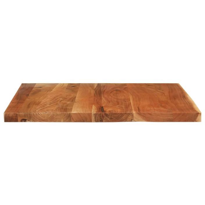 Dessus de table 90x80x2,5 cm rectangulaire bois massif d'acacia - Photo n°4