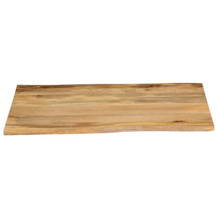 Dessus de table 90x80x3,8 cm bord vivant bois massif manguier - Photo n°3