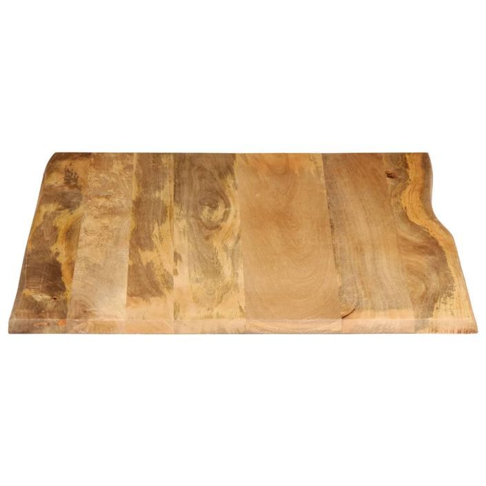 Dessus de table 90x80x3,8 cm bord vivant bois massif manguier - Photo n°4