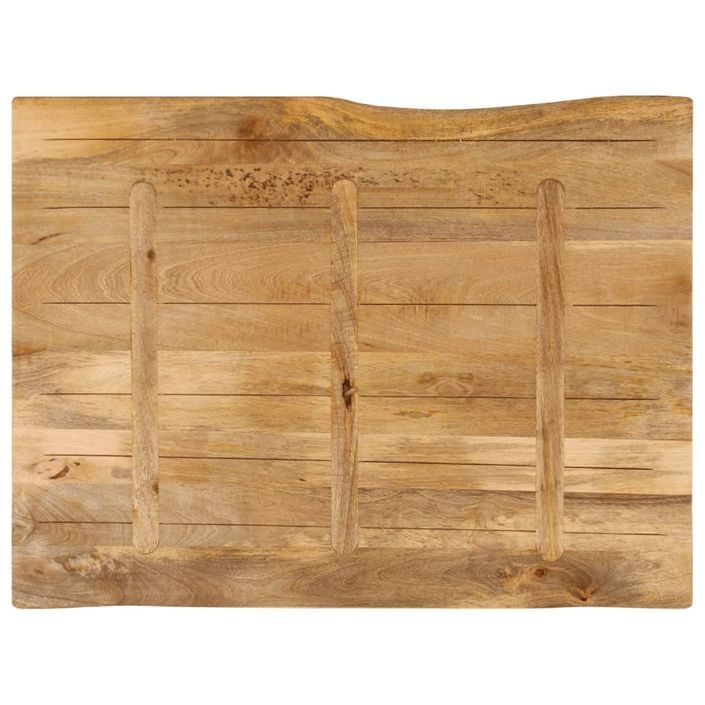 Dessus de table 90x80x3,8 cm bord vivant bois massif manguier - Photo n°5