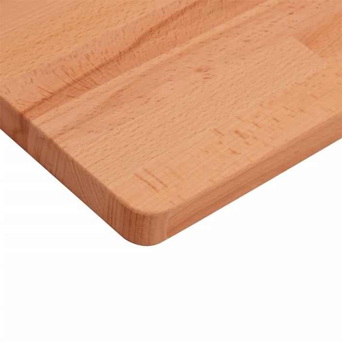 Dessus de table 90x90x1,5 cm carré bois massif de hêtre - Photo n°6