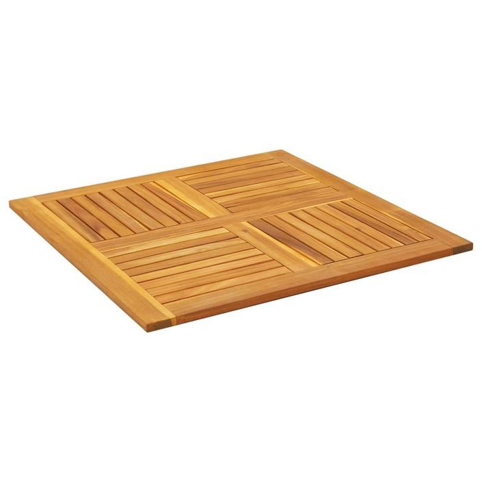 Dessus de table 90x90x2,2 cm carré bois massif d'acacia - Photo n°4