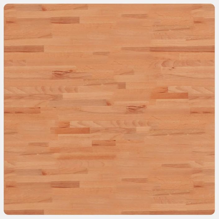 Dessus de table 90x90x2,5 cm carré bois massif de hêtre - Photo n°2