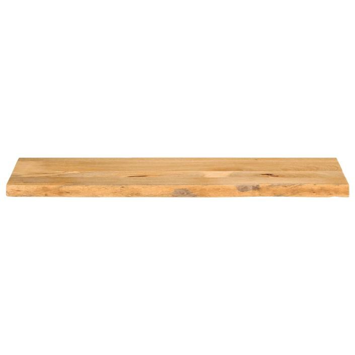 Dessus de table à bord vivant 100x20x2,5cm bois massif manguier - Photo n°3