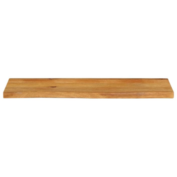 Dessus de table à bord vivant 100x20x2,5cm bois massif manguier - Photo n°3