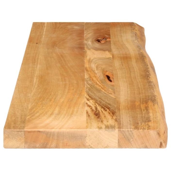 Dessus de table à bord vivant 100x30x2,5cm bois massif manguier - Photo n°4