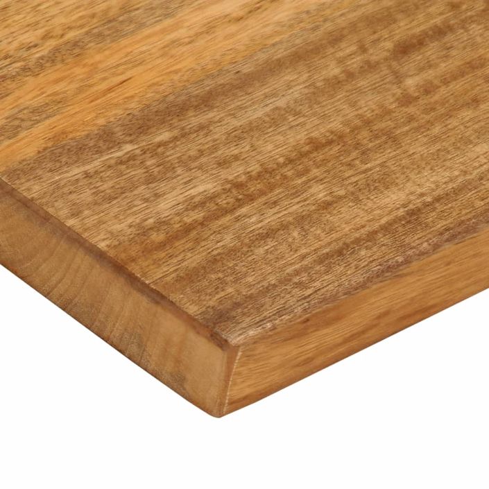 Dessus de table à bord vivant 100x30x2,5cm bois massif manguier - Photo n°6