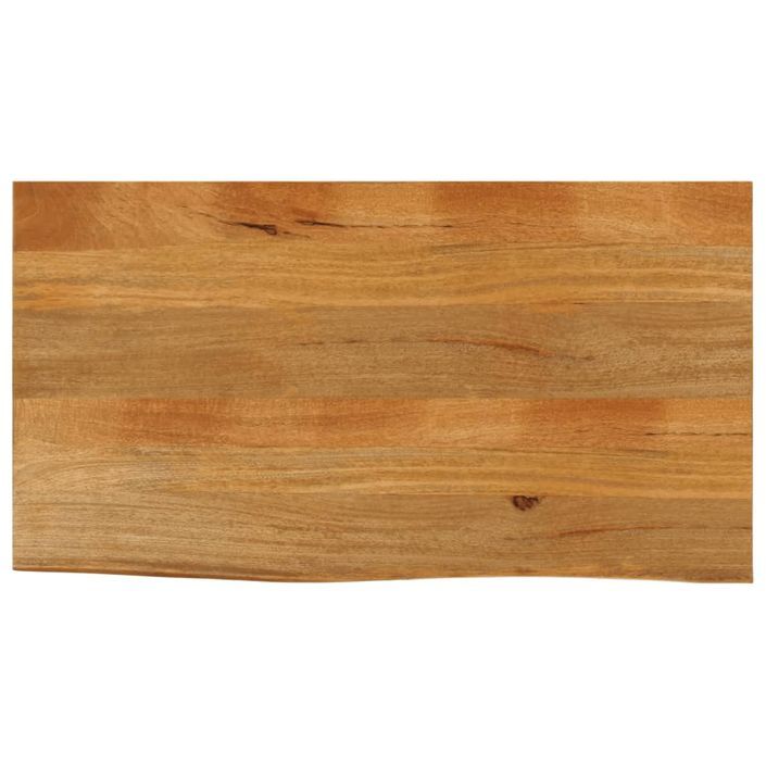 Dessus de table à bord vivant 100x60x2,5cm bois massif manguier - Photo n°1