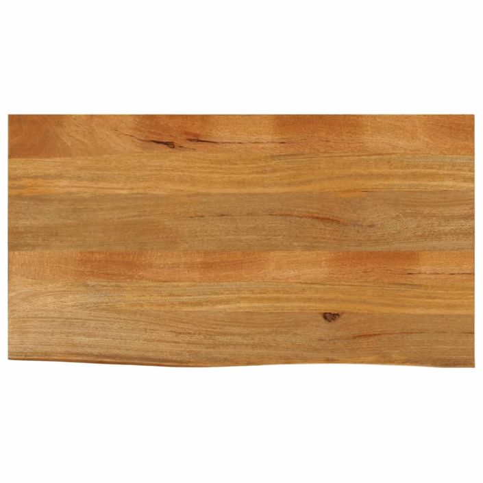 Dessus de table à bord vivant 100x60x3,8cm bois massif manguier - Photo n°1