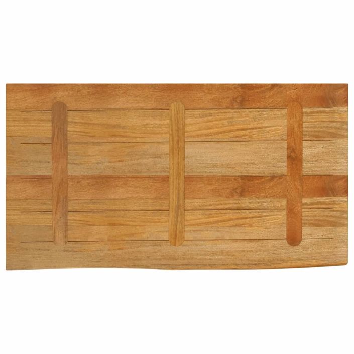 Dessus de table à bord vivant 100x60x3,8cm bois massif manguier - Photo n°5