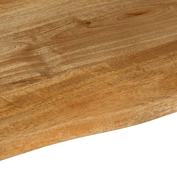 Dessus de table à bord vivant 100x80x2,5cm bois massif manguier - Photo n°6