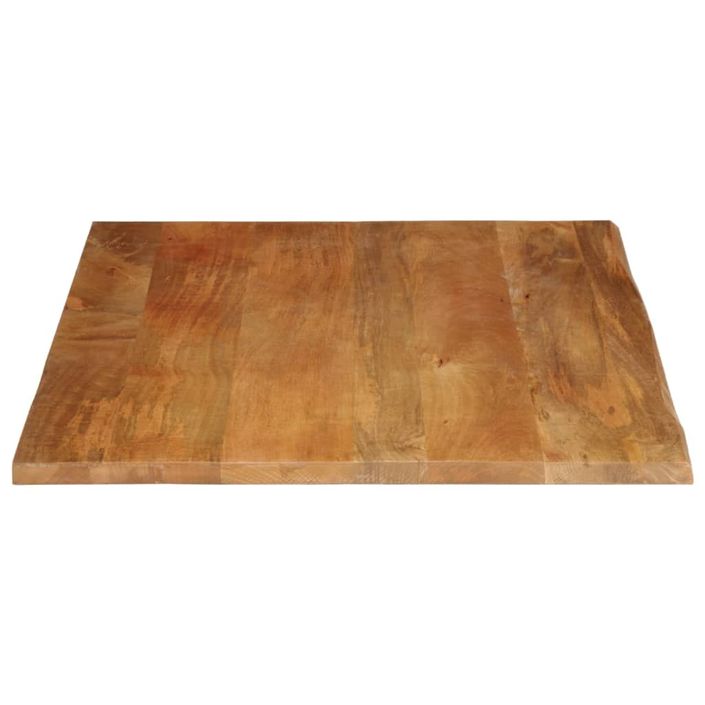 Dessus de table à bord vivant 100x80x3,8cm bois massif manguier - Photo n°4