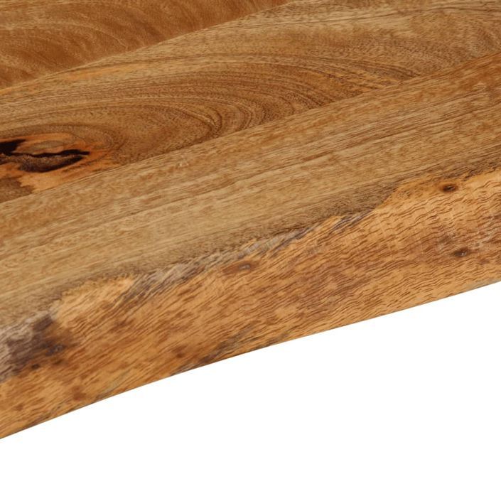 Dessus de table à bord vivant 110x20x2,5cm bois massif manguier - Photo n°7