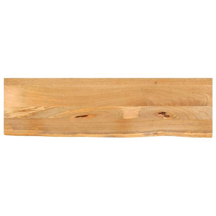 Dessus de table à bord vivant 110x20x3,8cm bois massif manguier - Photo n°1