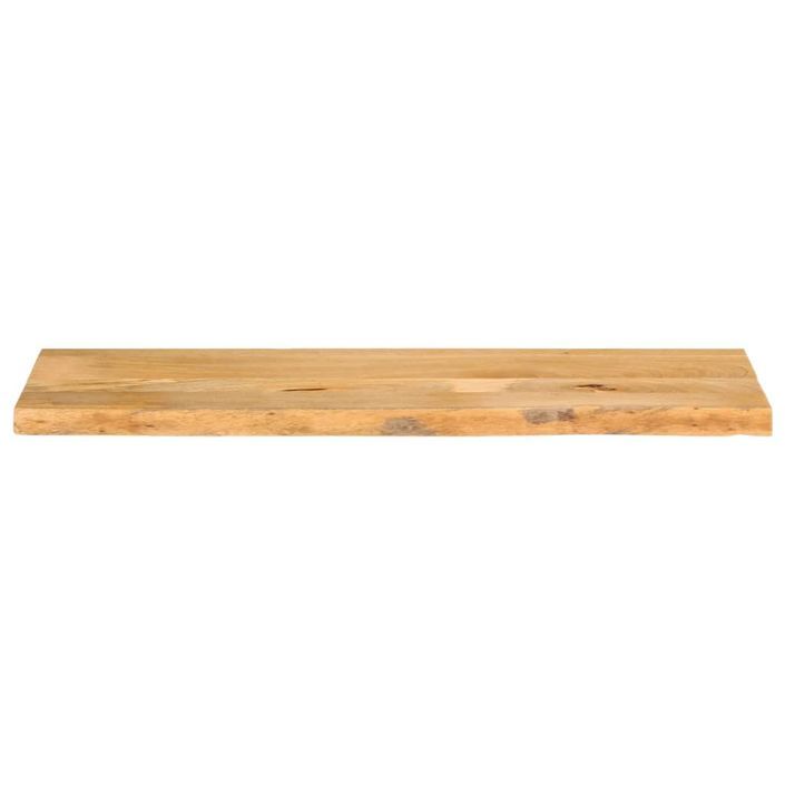 Dessus de table à bord vivant 120x20x3,8cm bois massif manguier - Photo n°3