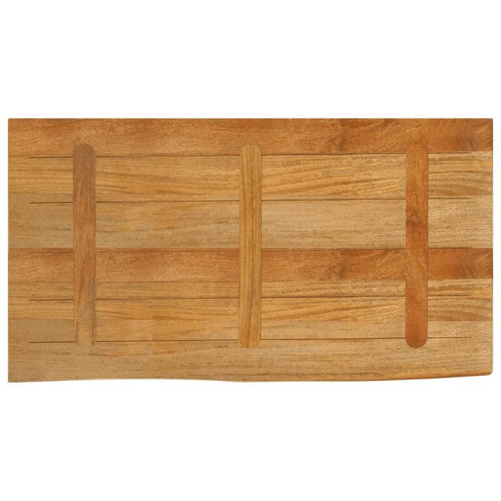 Dessus de table à bord vivant 120x60x2,5cm bois massif manguier - Photo n°5