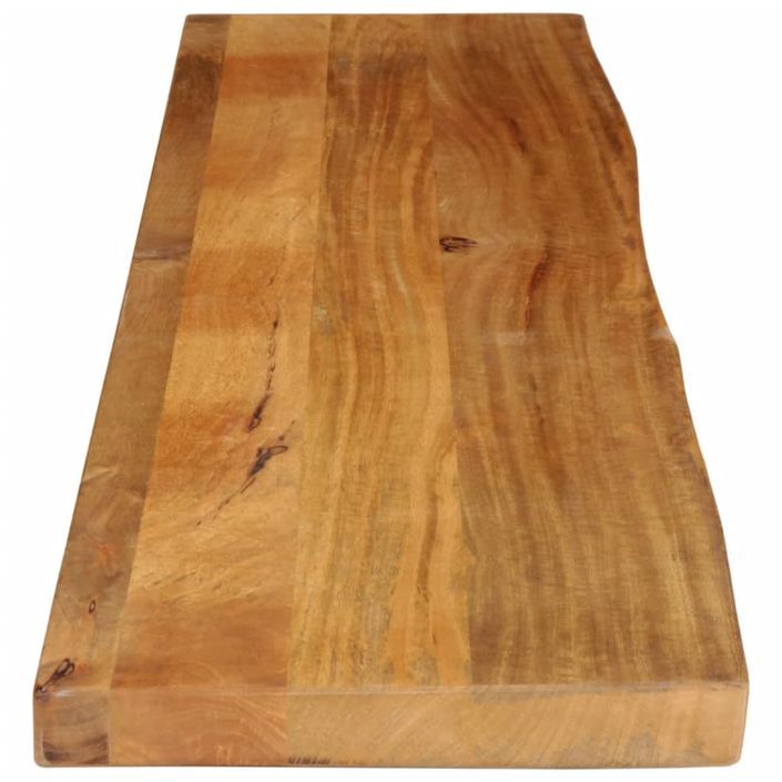 Dessus de table à bord vivant 140x20x3,8cm bois massif manguier - Photo n°4