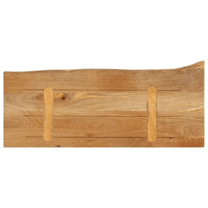 Dessus de table à bord vivant 140x30x2,5cm bois massif manguier - Photo n°5