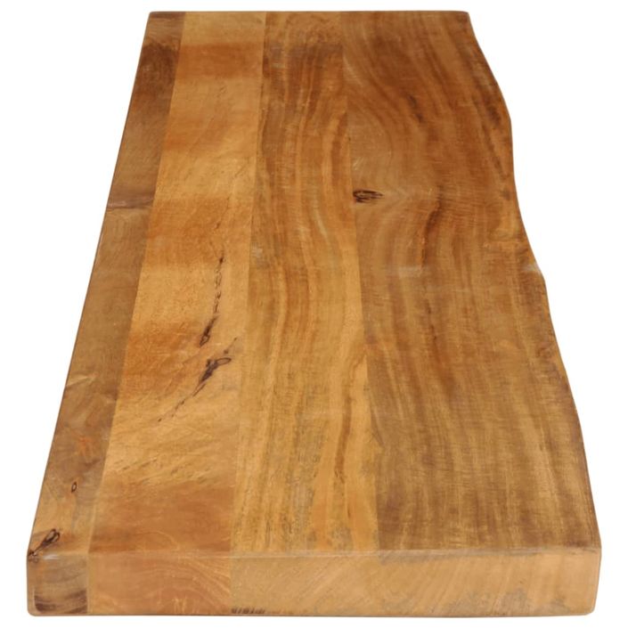 Dessus de table à bord vivant 140x30x3,8cm bois massif manguier - Photo n°4