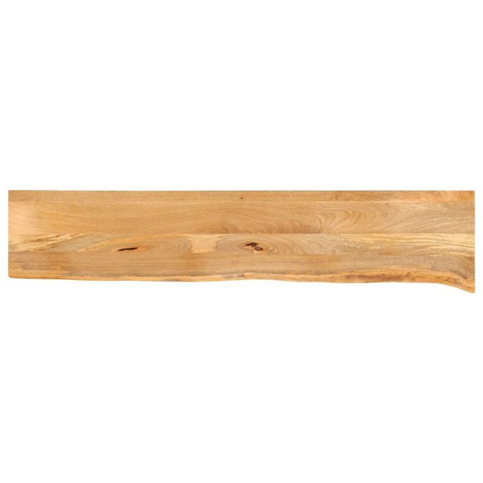 Dessus de table à bord vivant 140x40x2,5cm bois massif manguier - Photo n°1