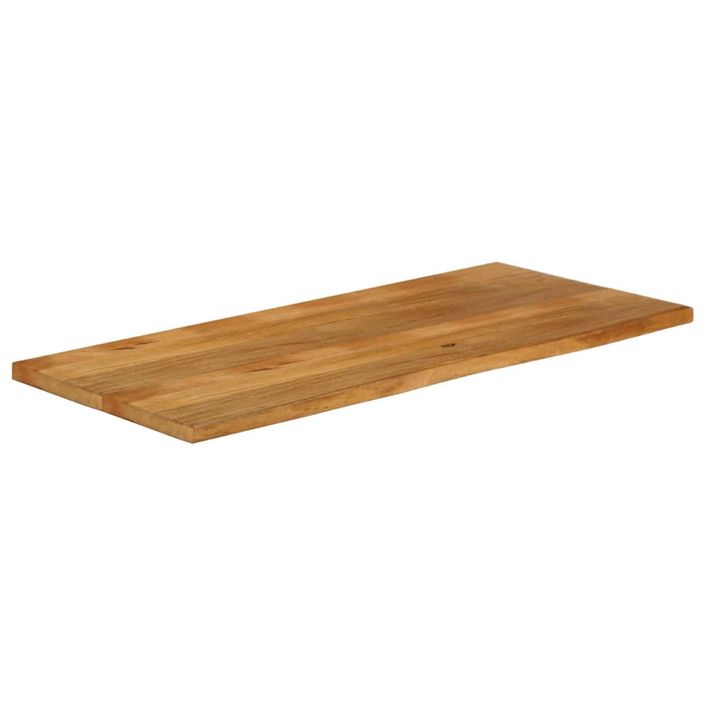 Dessus de table à bord vivant 140x60x2,5cm bois massif manguier - Photo n°2