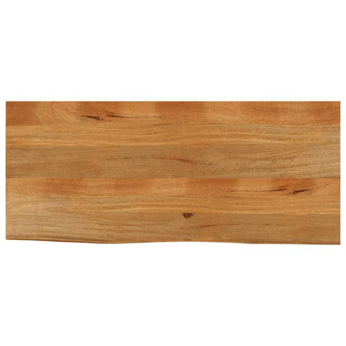 Dessus de table à bord vivant 140x60x3,8cm bois massif manguier - Photo n°1