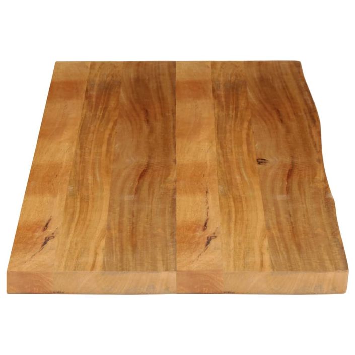 Dessus de table à bord vivant 140x60x3,8cm bois massif manguier - Photo n°4