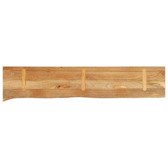 Dessus de table à bord vivant 160x20x2,5cm bois massif manguier - Photo n°5