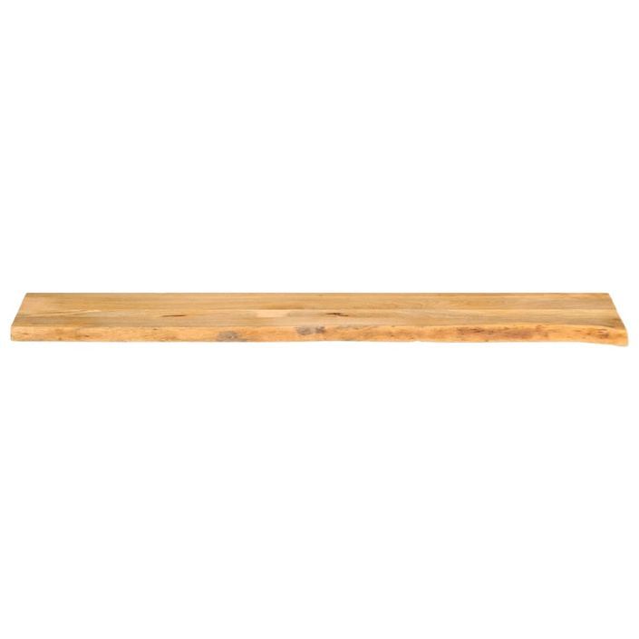 Dessus de table à bord vivant 180x30x2,5cm bois massif manguier - Photo n°3