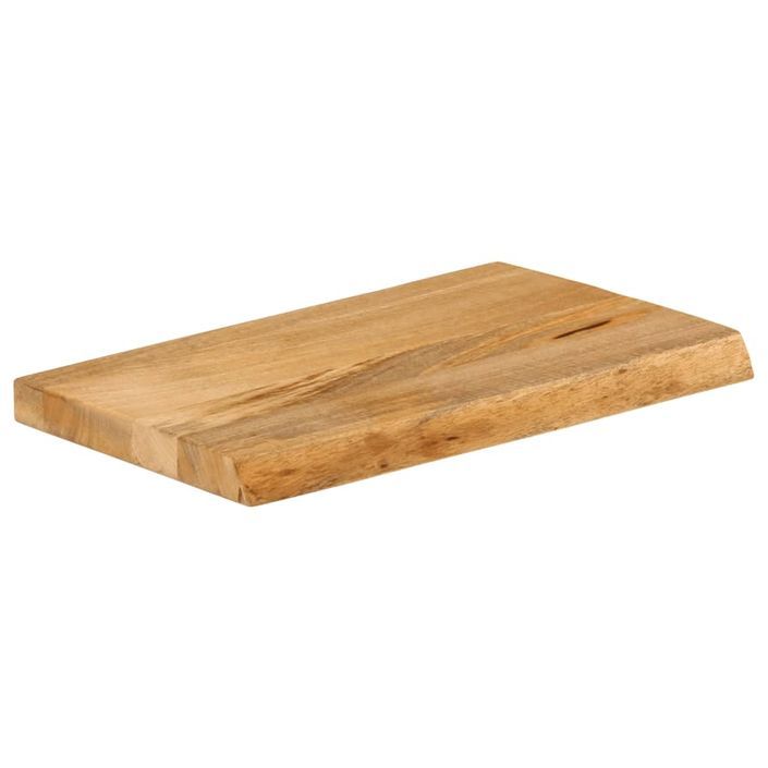 Dessus de table à bord vivant 40x20x2,5 cm bois massif manguier - Photo n°2