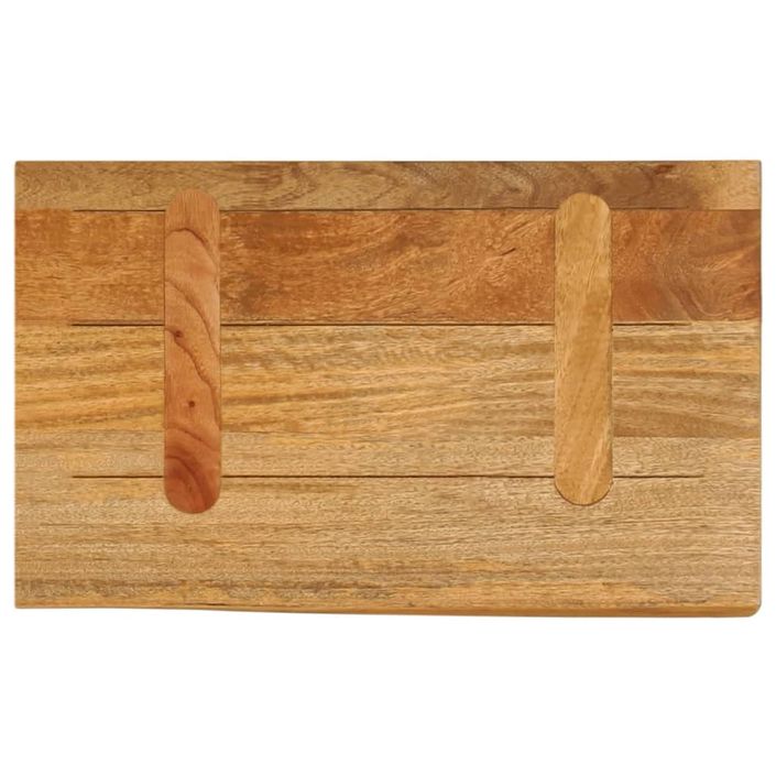 Dessus de table à bord vivant 40x20x3,8 cm bois massif manguier - Photo n°5