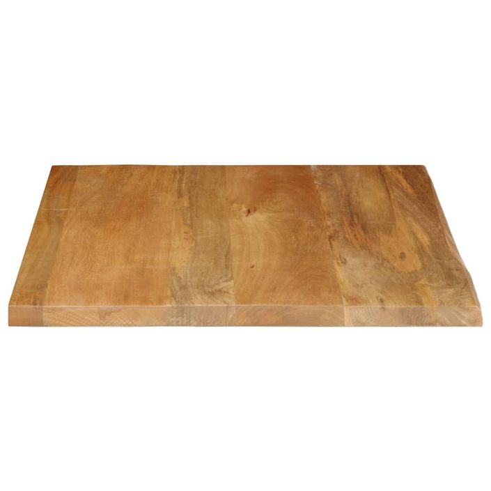 Dessus de table à bord vivant 40x40x3,8 cm bois massif manguier - Photo n°4