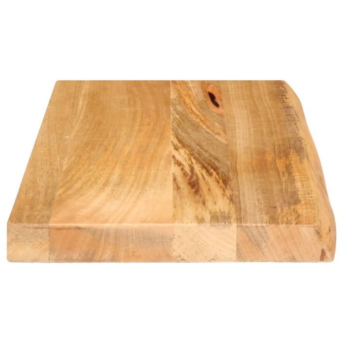 Dessus de table à bord vivant 50x40x3,8 cm bois massif manguier - Photo n°4