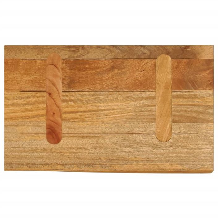 Dessus de table à bord vivant 60x20x3,8 cm bois massif manguier - Photo n°5