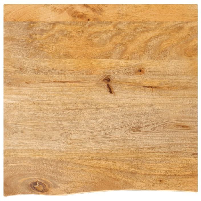 Dessus de table à bord vivant 60x60x2,5 cm bois massif manguier - Photo n°1