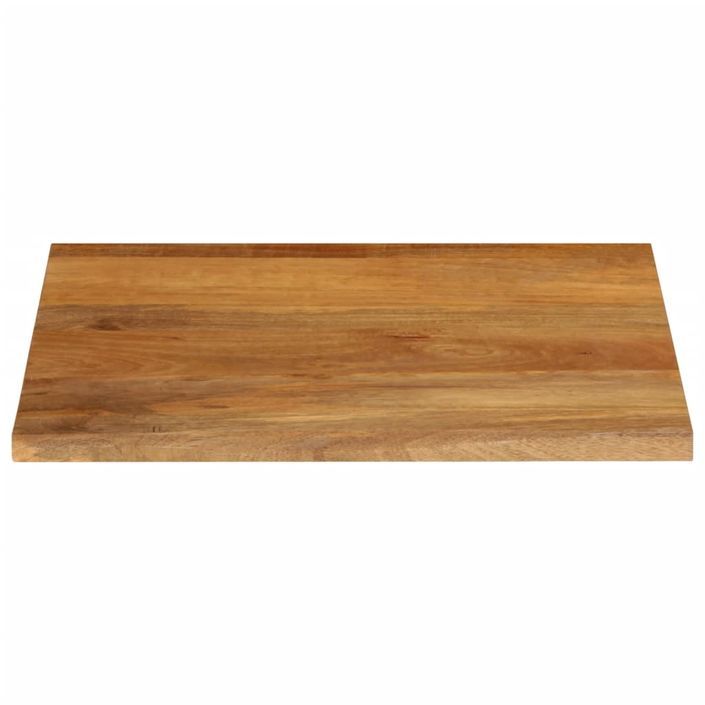 Dessus de table à bord vivant 60x60x3,8 cm bois massif manguier - Photo n°3