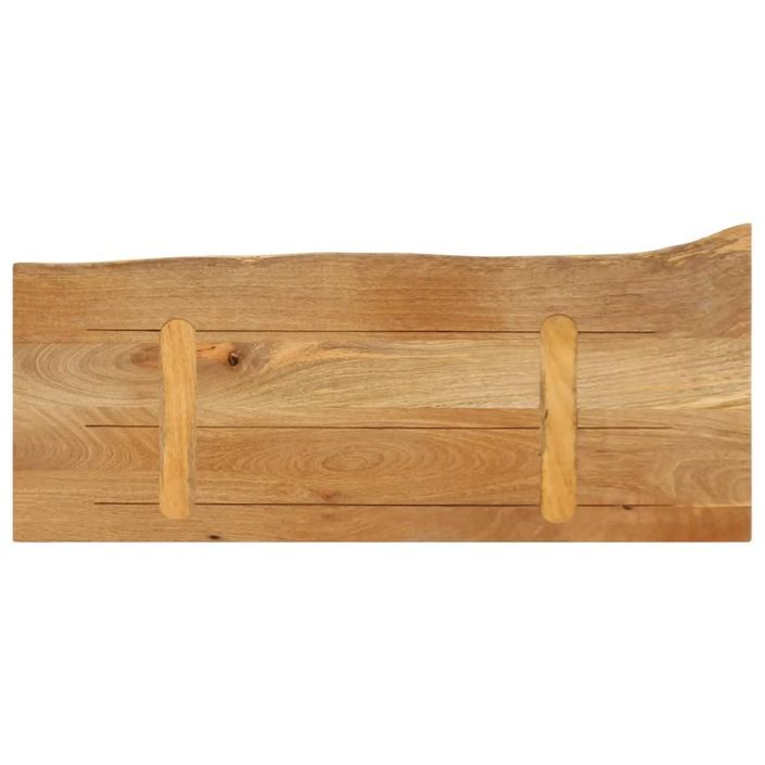 Dessus de table à bord vivant 70x20x2,5 cm bois massif manguier - Photo n°5